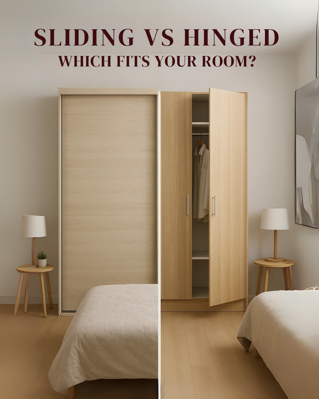 Sliding Door Wardrobe vs Hinged – What’s Best for Your Bedroom?